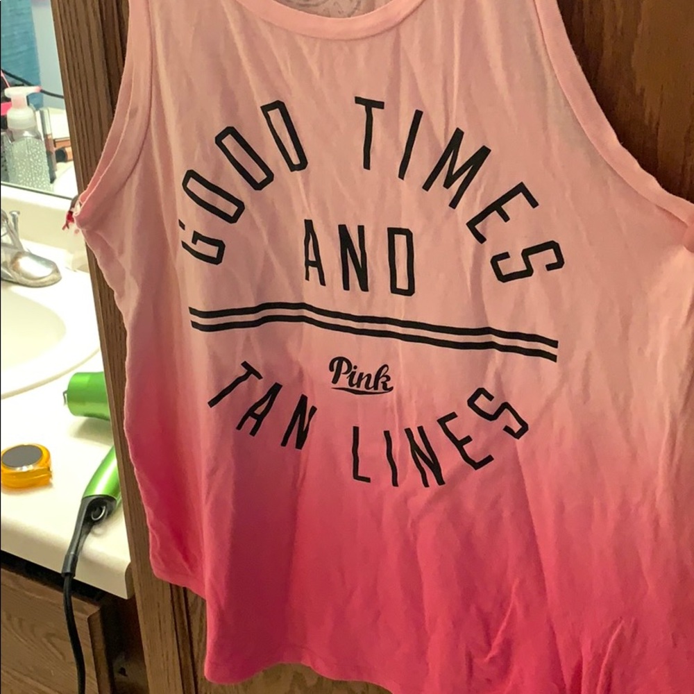 Pink ombré tank top